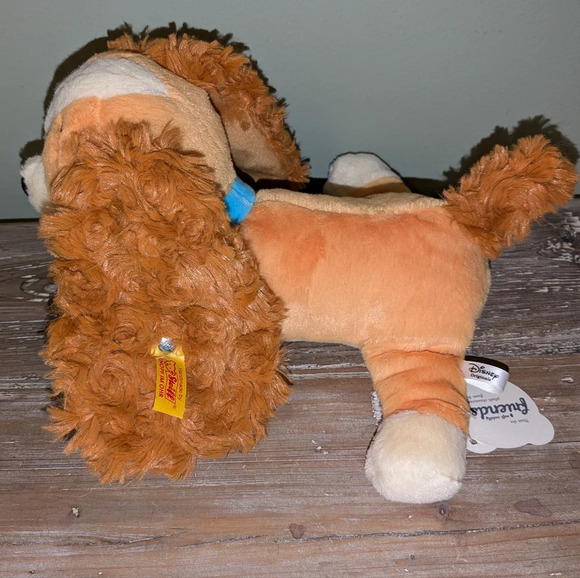 NWT Disney Steiff Lady Soft Cuddly Friends Medium Soft Toy, Lady and the Tramp - Picture 3 of 7